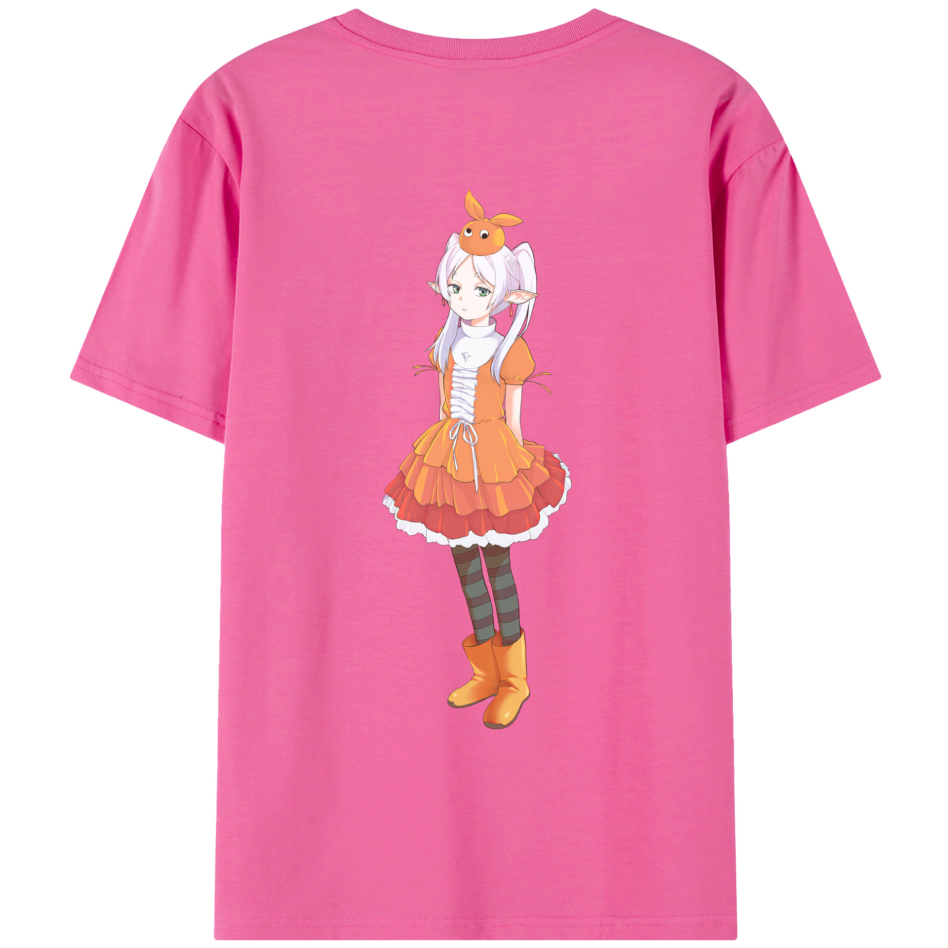 （画像用） 葬送のフリーレン Frieren レディース半袖Tシャツ(バックプリント)